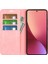 Xiaomi Için 12 Lite Cilt Dokunuş Hissi Folio Flip Pu Deri+Tpu Çift Katman Koruma Telefon Kasası Standı Cüzdan Stili Kabuk Pembe (Yurt Dışından) 3