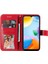 Xiaomi Için Redmi 10C/REDMI 10 (Hindistan) Kayış Tasarım Anti-Fall Çiçek Baskı Cüzdan Deri Deri Stand Manyetik Telefon Korusu (Yurt Dışından) 3