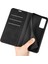 Xiaomi Için 12 Lite Cilt Dokunuş Hissi Folio Flip Pu Deri+Tpu Çift Katman Koruma Telefon Kılıfı Standı Cüzdan Stili Kabuk-Siyah (Yurt Dışından) 2