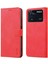 Xiaomi Için Poco M4 Pro 4g Pu Deri Cüzdan Kılıfı Ayarlanabilir Stand Manyetik Toka Telefon Kapak-Kırmızı (Yurt Dışından) 1