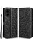 Xiaomi Poco M4 Için 5g Cüzdan Özelliği Pu Deri Flip Kapak Dot Desen Basılı Manyetik Kapatma Stand Şok Geçirmez Tpu Telefon Kılıfı Strap-Black (Yurt Dışından) 1