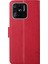Xiaomi Redmi Için 10C Kelebek Çiçeği Baskılı Pu Deri Manyetik Toka Telefon Kılıfı Stand Kapak-Kırmızı (Yurt Dışından) 5