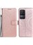 4U Sky Xiaomi Poco F4 5g/redmi K40S 5g Baskılı Mandala Çiçek Desen Kılıf Katlama Stand Pu Deri Cüzdan Koruyucu Kapak Strap-Rose Altın (Yurt Dışından) 1