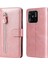 Xiaomi Için Redmi 10C/REDMI 10 (Hindistan) Fermuarı Cep Deri Cüzdan Kılıfı Manyetik Kapanma Stand Şok Geçirmez Koruyucu Flip Cover Gold (Yurt Dışından) 1