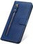 Xiaomi Poco C40 4g Için Dokulu Deri Kılıf, Manyetik Toka Cüzdan Standı Fermuarı Cep Telefonu Kapak Blue (Yurt Dışından) 2