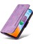 Xiaomi Için Redmi 10C 4g/redmi 10 (Hindistan) 4g Katlanabilir Stand Pu Deri Deri Şok Geçirmez Kılıf Strap-Purple ile Baskılı Dikiş Hattı Telefon Cüzdan Kapağı (Yurt Dışından) 5
