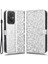 Xiaomi Redmi Için 11 Prime 4g Pu Deri Dot Desen Desen Baskılı Cüzdan Kılıfı Stand Cep Telefonu Kabuk Kapağı Strap-Silver ile (Yurt Dışından) 1