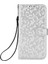 Xiaomi Redmi Için 11 Prime 4g Pu Deri Dot Desen Desen Baskılı Cüzdan Kılıfı Stand Cep Telefonu Kabuk Kapağı Strap-Silver ile (Yurt Dışından) 2