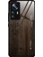Xiaomi Için 12T Pro 5g Damla Dayanıklı Ahşap Desen Temsil Edilmiş Cam Kabuk Telefon Kılıfı Tpu Çerçeve Koruyucu Kapak Black (Yurt Dışından) 1