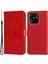 Xiaomi Için Redmi 10C 4g/redmi 10 (Hindistan) 4g Ayçiçeği Baskılı Folio Foli Front Telefon Kılıfı Pu Deri Stand Anti-Fall Manyetik Toka Telefon Kapağı Kayış Kırmızısı (Yurt Dışından) 1