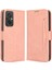 Xiaomi Redmi Için 11 Prime 4g Çoklu Kart Yuvası Pu Deri Deri Çift Manyetik Toka Telefon Kapağı Stand Standı Cüzdan Case-Pink (Yurt Dışından) 1