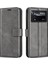 Folio Flip Deri Kılıfı Xiaomi Poco X4 Pro 5g, Stand Cüzdan Grey ile Manyetik Toka Telefon Kabuğu Kapağı (Yurt Dışından) 1
