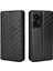 Xiaomi Için 12 Lite 5g Baskı Rhombus Desen Pu Deri Deri Stand Cüzdan Kılıfı Manyetik Otomatik Kapanış Telefon Kapak Black (Yurt Dışından) 1