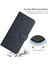 Xiaomi Redmi 10C 4g Için Tamamen Sarılmış Iş Stili Pu Deri Koruyucu Kapak Inek Kılıfı Doku Hattı Stand Stand Cüzdan Telefon Kılıfı Strap-Mavi (Yurt Dışından) 5