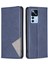 Xiaomi 12T 5g/redmi K50 Ultra 5G/12T Pro 5g Manyetik Oto Emici Pu Deri Kart Tutucu Kapak Geometrik Baskılı Telefon Kitabı Stili Stand Vaka-Mavi (Yurt Dışından) 1