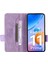 Xiaomi Redmi Için 11 Prime 4g Anti-Çizelge Pu Deri Deri Anti Dalgalı Kılıf Donanım Dekoru Çift Manyetik Toka Cüzdan Standı Kabuk-Mor (Yurt Dışından) 2