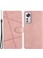 Xiaomi 12 Lite 5g Için Damla Geçirmez Telefon Kılıfı, Çizgiler Basılı Flip Cüzdan Stand Kılıfı Çılgın At Dokusu Pu Derek Kapak Strap-Rose Altın (Yurt Dışından) 1
