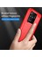 Xiaomi Redmi Için 10C Karbon Fiber Doku Fırçalanmış Yüzey 1.8mm Tpu Arka Kapak Cep Telefonu Kasa-Kırmızı (Yurt Dışından) 4