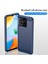 Xiaomi Redmi Için 10C Karbon Fiber Doku Fırçalanmış Yüzey 1.8mm Tpu Arka Kapak Cep Telefonu Kasası Mavisi (Yurt Dışından) 2