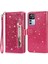 Xiaomi 12T 5G/12T Pro 5g/redmi K50 Ultra 5g Fermuarı Pocket Glittery Pu Deri Şok Geçirmez Kılıf Manyetik Kıta Flip Telefon Cüzdan Stand Kapak Çizgisi (Yurt Dışından) 1
