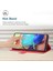 Xiaomi Için Poco C40 4g HT01 Cüzdan Stand Özelliği Baskılı Y Şeklindeki Çizgiler Pu Deri Pu Dergi Anti-Düşme Kabuğu Kayış Kırmızısı (Yurt Dışından) 2