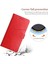 Xiaomi Için Poco C40 4g HT01 Cüzdan Stand Özelliği Baskılı Y Şeklindeki Çizgiler Pu Deri Pu Dergi Anti-Düşme Kabuğu Kayış Kırmızısı (Yurt Dışından) 3