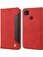Xiaomi Için Redmi 10A Şok Geçirmez Telefon Cüzdanı Kapağı Kapak Ekleme Tasarımı Pu Deri Anti-Damla Çanta Kabuk-Kırmızı (Yurt Dışından) 1
