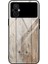 Xiaomi Poco M4 Için 5g Çizgiye Karşı Karşıtı Temperli Cam Telefon Kılıfı Ahşap Desen Tpu Koruyucu Kapak Grey (Yurt Dışından) 1