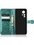 Xiaomi 12T 5g/redmi K50 Ultra 5g Için Çizgiye Dönüşüm Anti Cep Telefonu Kılıfı, Pu Deri Dot Desen Baskılı Stand Telefon Cüzdan Kapağı Strap-Yeşili (Yurt Dışından) 4