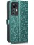 Xiaomi 12T 5g/redmi K50 Ultra 5g Için Çizgiye Dönüşüm Anti Cep Telefonu Kılıfı, Pu Deri Dot Desen Baskılı Stand Telefon Cüzdan Kapağı Strap-Yeşili (Yurt Dışından) 5