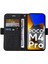 Xiaomi Için Poco M4 Pro 4g Baskılı Dikiş Hattı Pu Deri Derili Damla Koruma Kılıfı Akıllı Telefon Stand Cüzdan Kapağı Strap-Black (Yurt Dışından) 2