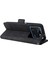 Xiaomi Için Poco M4 Pro 4g Baskılı Dikiş Hattı Pu Deri Derili Damla Koruma Kılıfı Akıllı Telefon Stand Cüzdan Kapağı Strap-Black (Yurt Dışından) 4