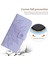 Xiaomi 12T 5G/12T Pro 5g/redmi K50 Ultra 5g HT04 Baskılı Ayçiçeği Stand Cüzdan Telefon Kılıfı Cilt Touch Pu Deri Anti-Drop Kapağı Strap-Light Mor ile (Yurt Dışından) 5