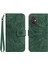 Xiaomi Redmi Için 11 Prime 4g HT04 Ayçiçeği Baskılı Cüzdan Kılıf Cilt Touch Pu Deri Stand Manyetik Telefon Kapağı El Strap-Dark Yeşil (Yurt Dışından) 1