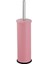 Dekoratif Klozet Fırça Seti Pembe 36CM 1