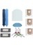 Ecovacst9 Avis T9 + Hibrit Robot Süpürge Yedek Parçaları Ana Yan Fırça Tekerlek Filtresi Paspas Bezi (Yurt Dışından) 1
