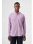 Regular Fit Paşa Yaka Ekoseli Kırmızı Erkek Gömlek GM23K232024_D24 1