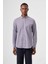 Regular Fit Paşa Yaka Desenli Lila Erkek Gömlek GM23K232040_D44 1