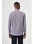 Regular Fit Paşa Yaka Desenli Lila Erkek Gömlek GM23K232040_D44 2