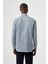 Regular Fit Paşa Yaka Desenli Yeşil Erkek Gömlek GM23K232040_D47 2