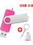 Gül Kırmızı 32GB Type-C USB 3.0 Flash Sürücüler 128GB Otg 3'ü 1 Arada Kalem Sürücü 64GB 256GB Pendrive 512GB Cle USB Bellek Anahtar USB Stick Telefon Için USB 3.0 (Yurt Dışından) 1