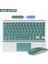 Koyu Yeşil 2 Touchpad Kablosuz Klavye iPad Samsung Xiaomi Huawei Lenovo Teclado Ios Android Windows Bluetooth Klavye ve Fare Için (Yurt Dışından) 1