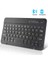 7 Beyaz Ingilizce Mini Bluetooth Klavye Kablosuz ipad Rusça Klavye Tablet Ispanyolca Şarj Edilebilir Klavye Tablet ipad Cep Telefonu Dizüstü Bilgisayar (Yurt Dışından) 1