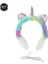 Pembe Pembe Köşe Peluş Unicorn Kulaklıklar Kulak Kablolu Kız Çocuklar 1.2 M Uzunluk Kablo 106DB Ses Kulaklık Dizüstü Bilgisayar Mp3 Tablet Pc Için Mikrofon ile (Yurt Dışından) 5