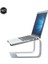 Siyah Alüminyum Dizüstü Standı MacBook Air 13, iPad Pro, Dell, Hp, Lenovo, Xiaomi Için Çıkarılabilir Soğutma Masaüstü Braketi (Yurt Dışından) 5