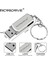 Gümüş 128 GB Metal USB Flash Sürücü 8 GB 16 GB 32 GB 64 GB 128 GB Kalem Sürücü Otg 8 16 32 64 128 GB Pendrive Memory Stick Sürücüler U Disk Su Geçirmez (Yurt Dışından) 4