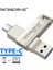 Gümüş 128GB C Tipi USB Flash Sürücü Otg 2 In 1 USB Stick 3.0 128GB Kalem Sürücü 64GB 256GB 512GB Pendrive Bellek Diski (Yurt Dışından) 1