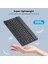 Sıyah 7 8 Inç Bluetooth Klavye 7 9 10 Inç IPAD Android Tablet Akıllı Telefon Için Ultra-Ince Harici Şarj Kablosuz Evrensel Klavyeler (Yurt Dışından) 3