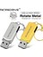 Altın 128 GB USB Flash Sürücü Mini Metal Usb2.0 Kalem Sürücü 32 GB 64 GB 128 Gbusb Sopa Pendrive Yüksek Hızlı U Disk Cle USB Hediye Özelleştirilmiş (Yurt Dışından) 3