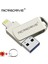 Gümüş 256 GB Usb3.0 Flash Sürücü Tüm iPhone X/artı/se/ipad 2 In 1 Kalem Sürücü USB Memory Stick 64 GB 128 GB 256 GB Metal Pendrive (Yurt Dışından) 1